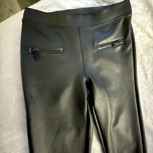 Express Faux leather leggings size XS